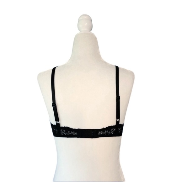 On Gossamer Padded Push Up Bra Black Size 34A - Picture 2 of 3